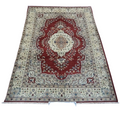 Authentic Qom Rug – Handwoven Natural Wool Persian Carpet, Premium Traditional Design