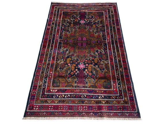 Handmade Afghan Vintage Rug