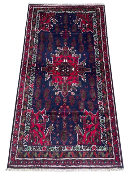 Handmade Afghan Vintage Rug
