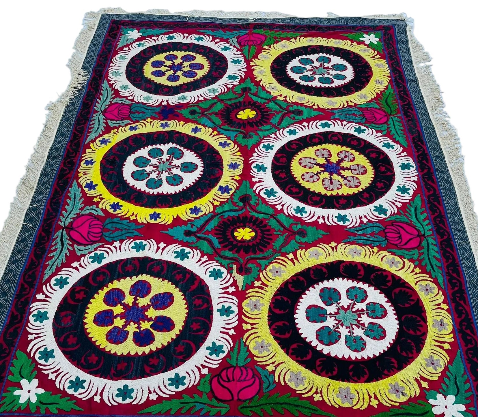 Premium Silk Embroidery Wall Hanging & Headboard Decor