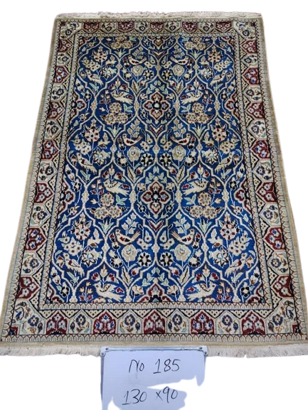 Authentic Qom Rug – Handwoven Natural Wool Persian Carpet, Premium Traditional Design