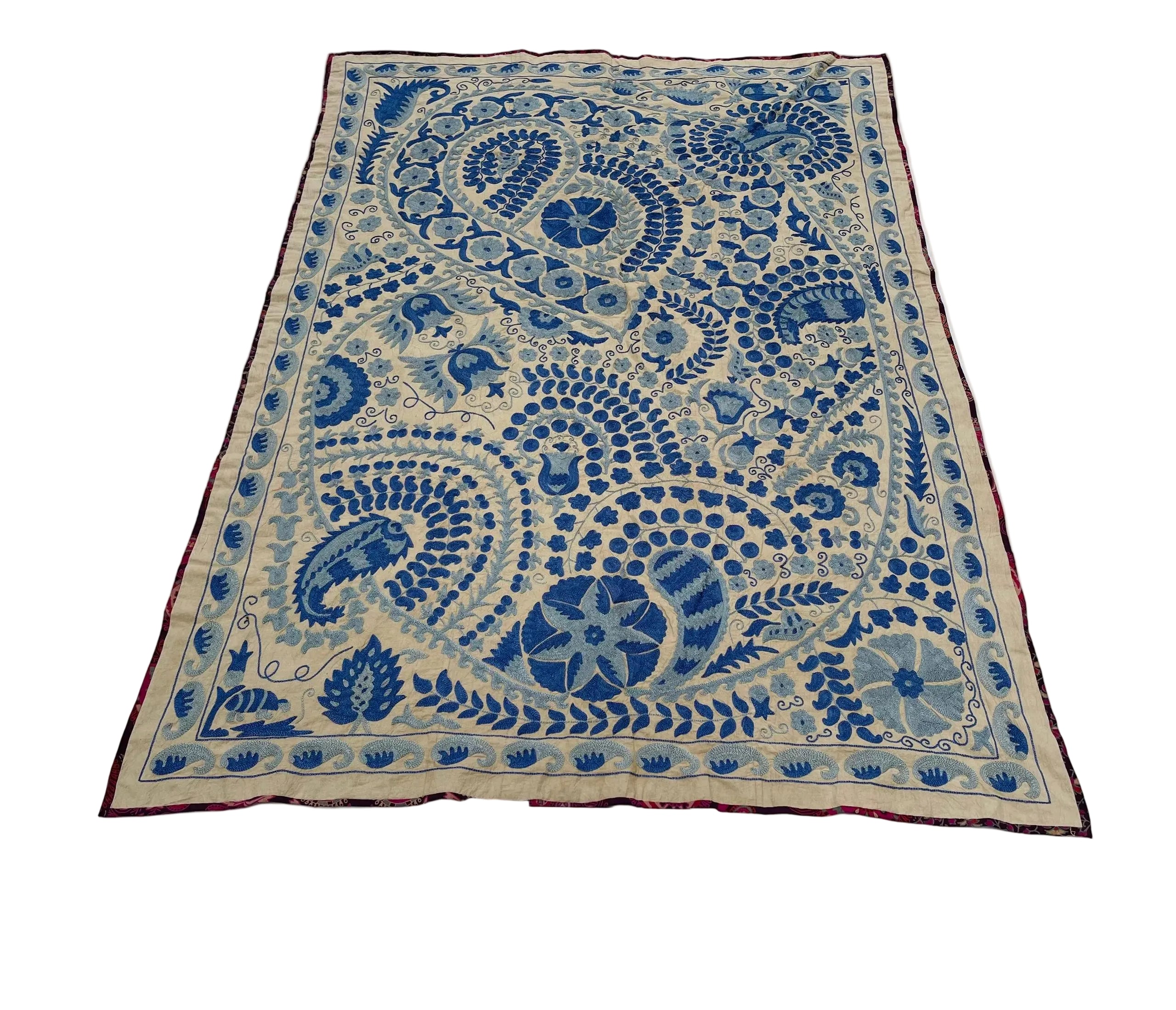 Andkhoy Silk Embroidery — Afghan Artisan Wall & Headboard Textile