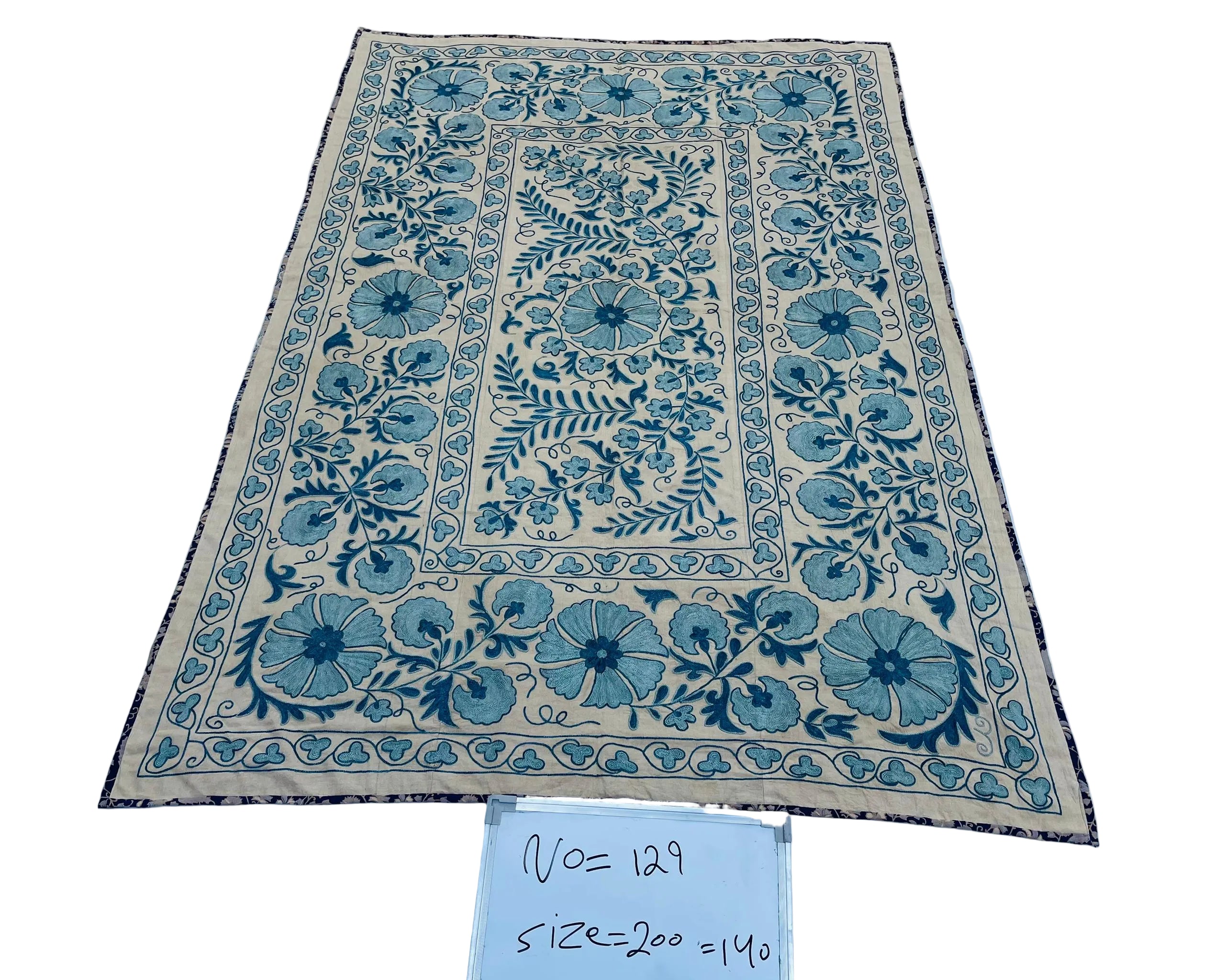 Andkhoy Silk Embroidery — Afghan Handmade Textile for Wall & Headboard