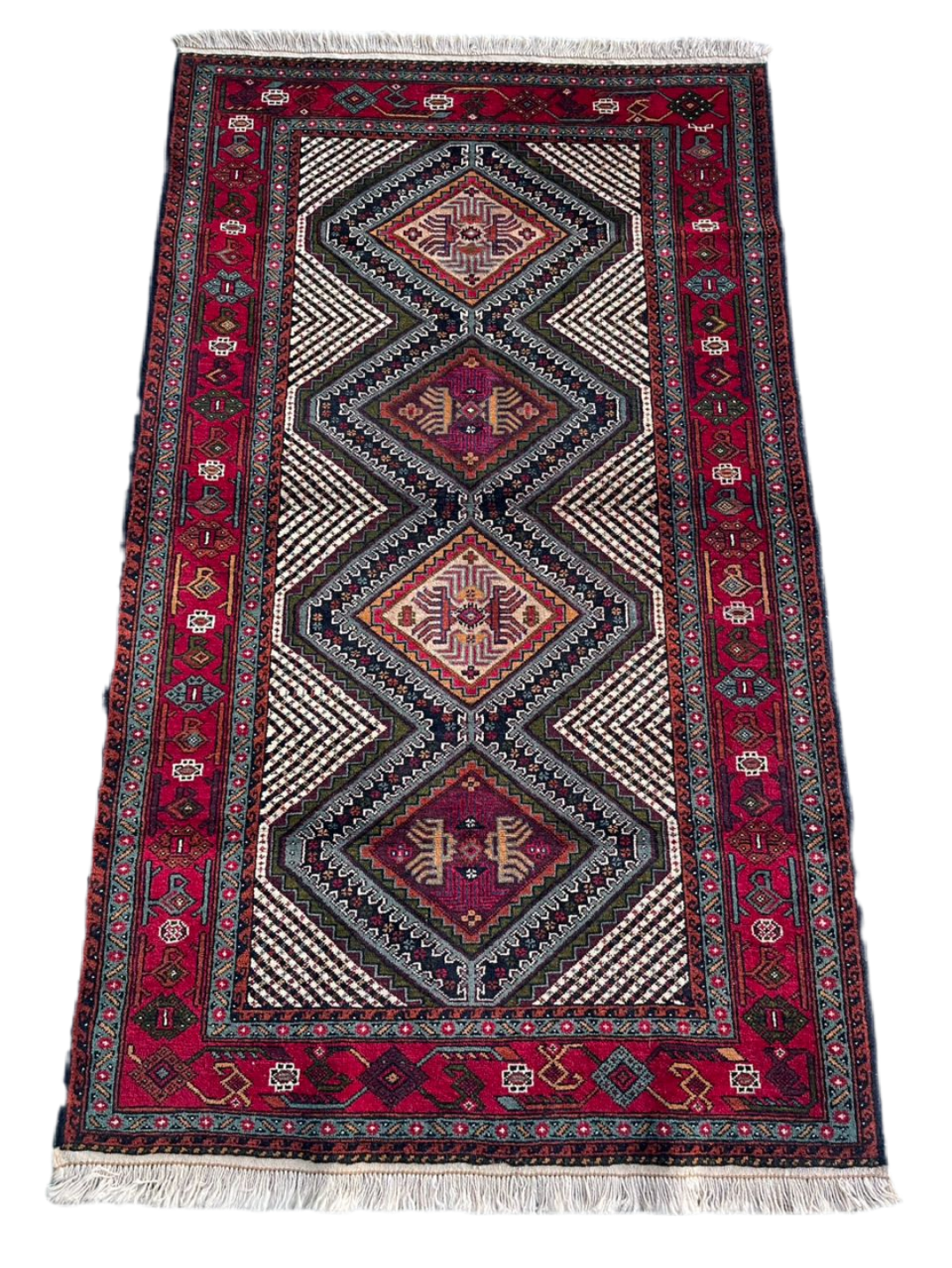 Handmade Afghan Vintage Rug