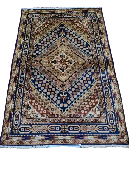 Authentic Qom Rug – Handwoven Natural Wool Persian Carpet, Premium Traditional Design