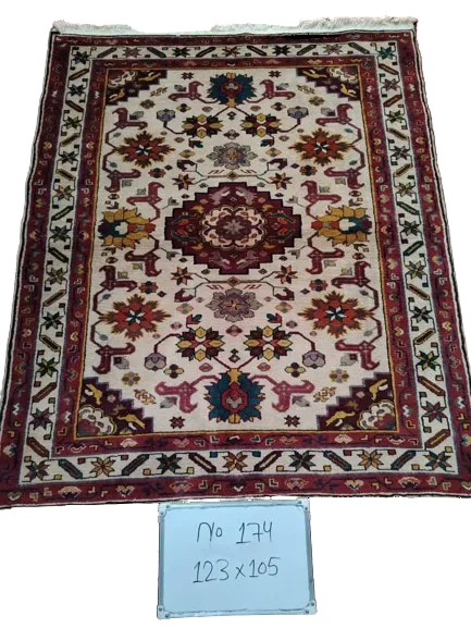 Authentic Qom Rug – Handwoven Natural Wool Persian Carpet, Premium Traditional Design