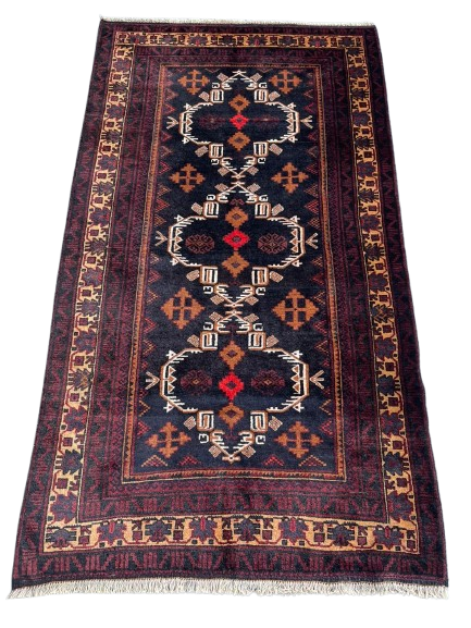 Handmade Afghan Vintage Rug