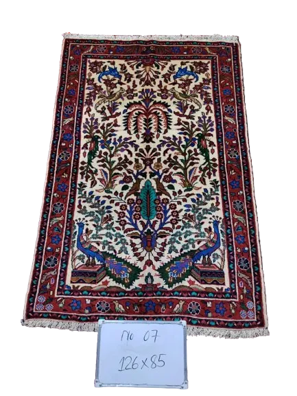 Authentic Qom Rug – Handwoven Natural Wool Persian Carpet, Premium Traditional Design